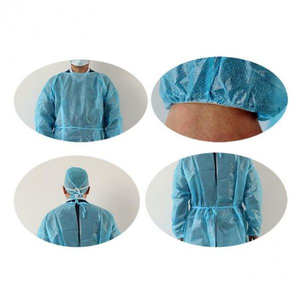 Biodegradable Disposable Surgical Gown Against Liquid / Dust / Particle