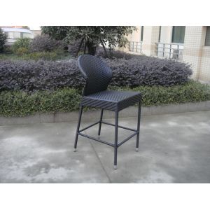 China Resin Wicker bar chair , Contemporary PE Rattan Bar Furniture on sale
