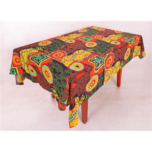 Square Shape Dining Room Table Cloth , Soft Touch Custom Made Tablecloths