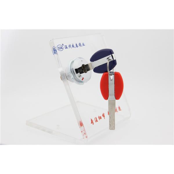 36mm Head Diamete Cabinet Drawer Locks Brass Disc Safety Hidden