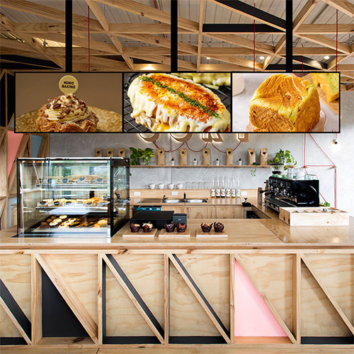 VETO Android Digital Menu Screens Double-sided Hanging Wall Mounted HD Advertising LCD Display 43 49 55 Inch