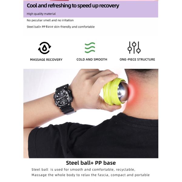 Skyringe Cold Roller Massage Ball Relief pain Easy Carry With Ice Gel