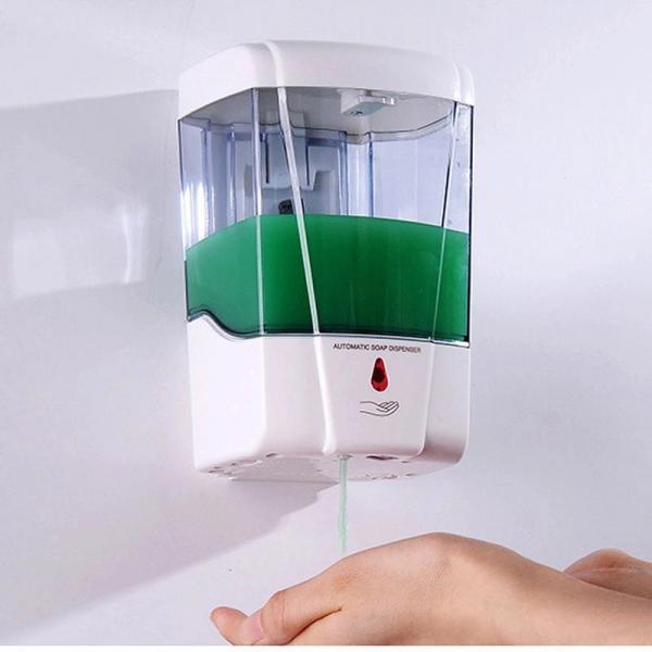 Quality Public no touch Wall Mount Soap Dispenser Sensor Hands Silicone Soap liquid Dispenser Alcohol Hand Dispenser for sale