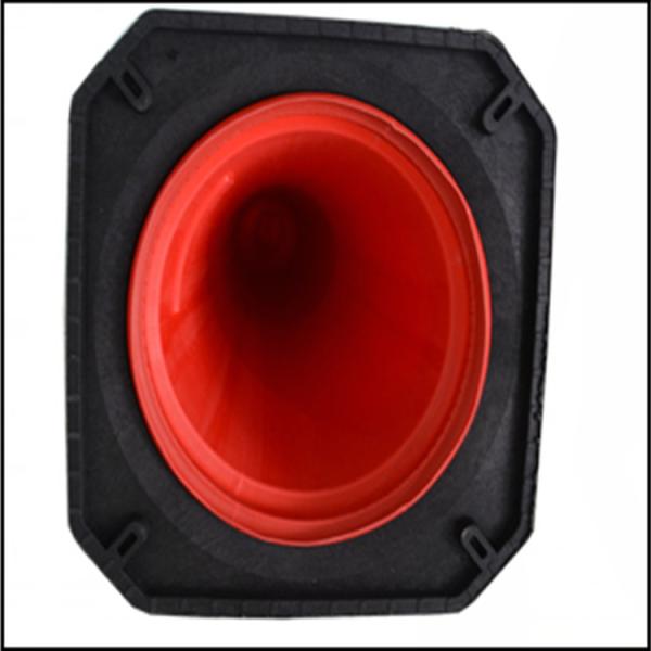 28 Inch Red Body Black Base PE Traffic Safety Cone