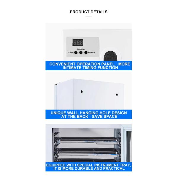 27L UV Light Cabinet Single Door Stainless Steel Dental UV Cabinet With Time Setting