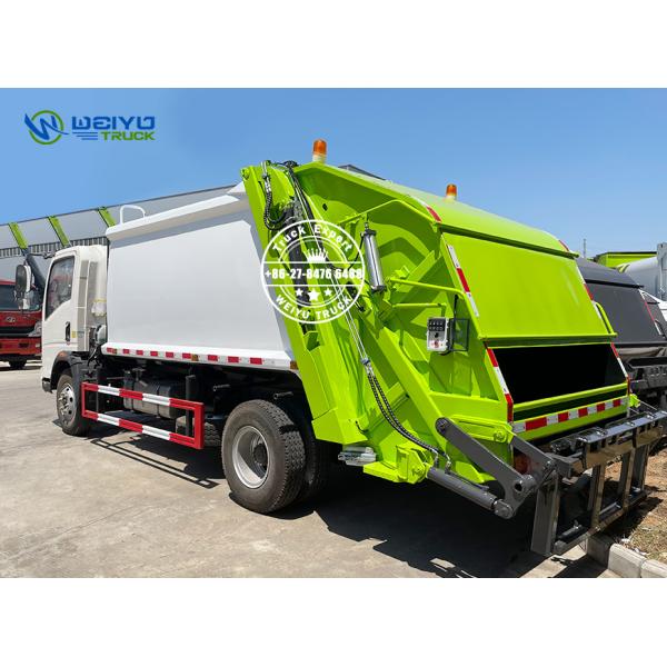 8 CBM HOWO Cummins Diesel Engine Waste Compactor Truck Self Loading & Unloading