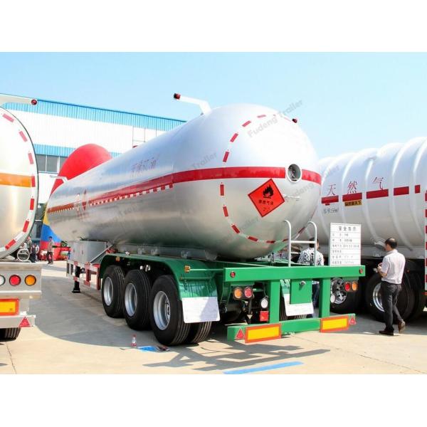 56.7 CBM LPG Fuel Tanker Semi Trailer With ABS Brake System 2 / 3 / 4 Axles