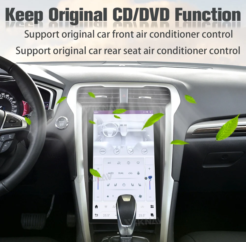 Viknav 13.6 Inch Android Auto Car Radio For Ford Mondeo 2013-2021 Multimedia Player GPS Navigation Head Unit Wireless Carplay