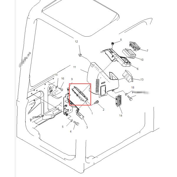 Komatsu Display PC200-7 PC220-7 PC300-7 7835-12-3006 Cluster Excavator Monitor