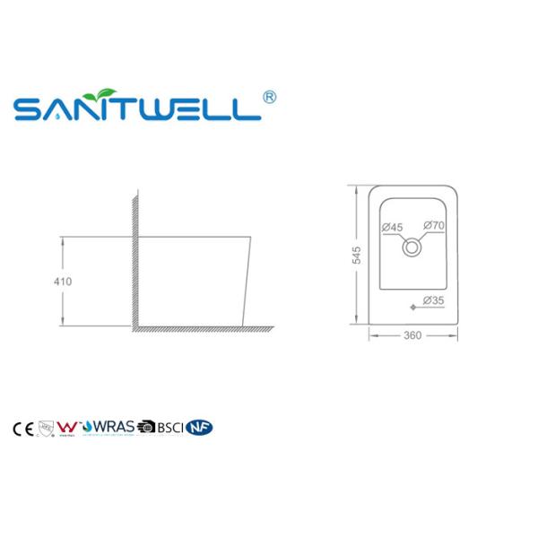 Round italian toilet bidet / basin Bidet For Walltoieltsets