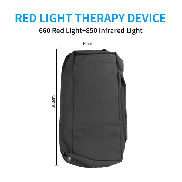 850nm Folded Full Body Red Light Therapy Product Sleeping Bag Heating Pad 160x60