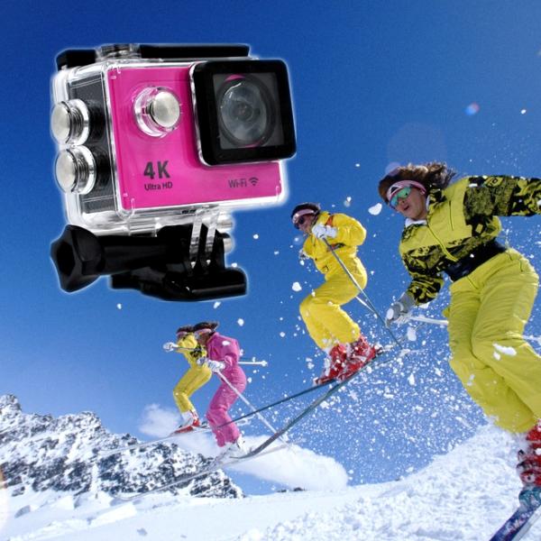 Customized H9 LT Sports Ultra Hd Camera , Wi Fi 4k 60fps Action Camera With 2'' HD Screen