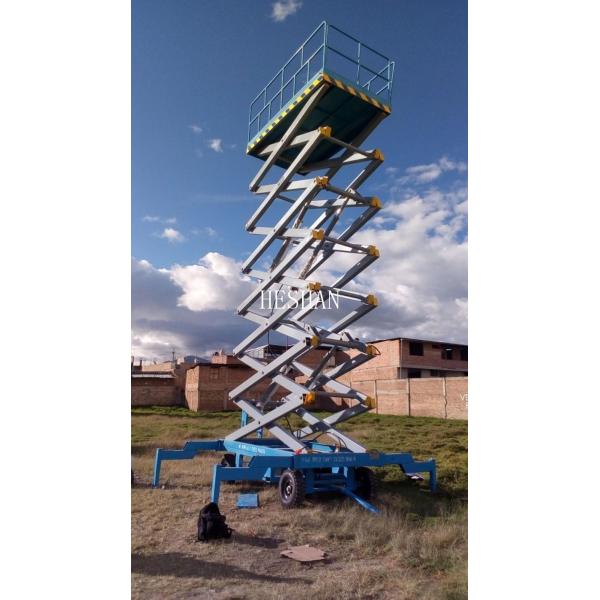 20M Battery Operated Scissor Lift Table Automotive Hydraulic For Aerial Work