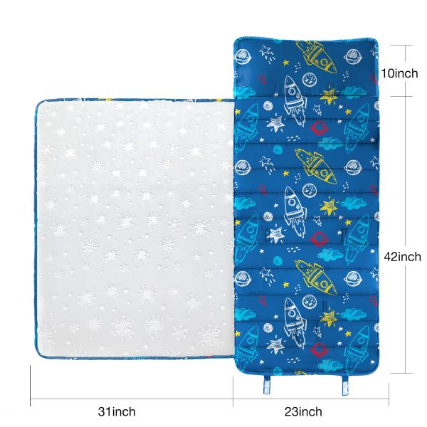 Roll Up Nap Mats For Preschool All Seasons With Removable Pillow Kids Sleeping Bags
