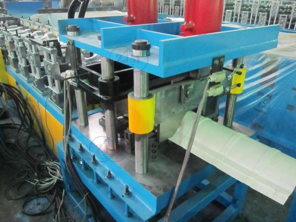 Quality 0.3-0.8mm Pre-painted Steel Ridge Capping Roof Panel Roll Forming Machine High Speed 5-10m/min for sale