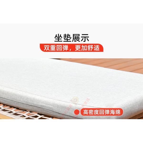 "Outdoor swimming pool lounge chair, villa courtyard hotel, outdoor leisure solid wood lounge bed, homestay, beachside anti-corrosion wood beach chair