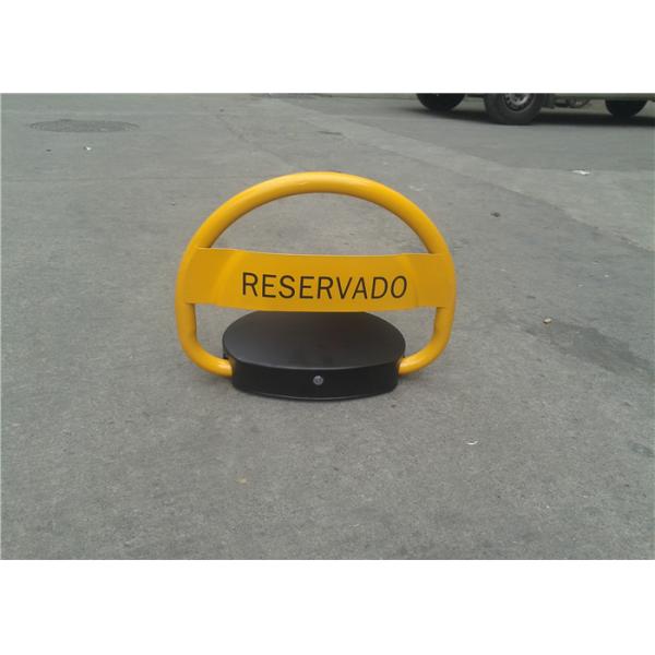 Waterproof Yellow Automatic Parking Lock With Smart Remote Control System