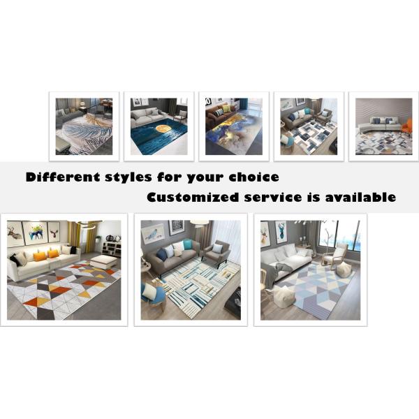 Factory Price Aesthetic 3D Geometric Figure Printed Artistic Living Room Carpet Hotel Area Rugs Customized Size