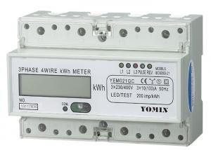 Cheap RS485 Modbus Three Phase Energy Meters ,  Electronic kWH Meter With CT operated wholesale