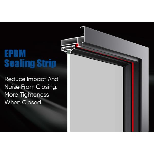 Aluminium Casement Swing Hinge Door For Bathroom Kitchen Patio