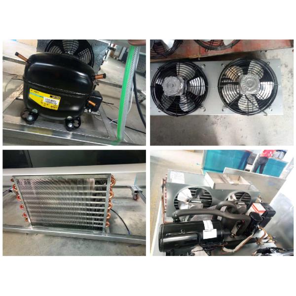 6 Doors Commercial Stainless Steel Upright Display Freezer With Danfoss Compressor