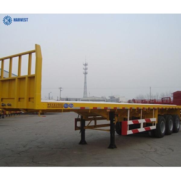 Max Payload 45Ton 4 Axle 40ft Transport Flat Bed Heavy Duty Semi Trailer