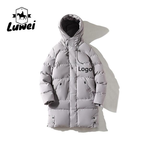 Outdoor Men Winter Coat Jacket Hoodies Thick Cotton Bubble Coats With Pockets