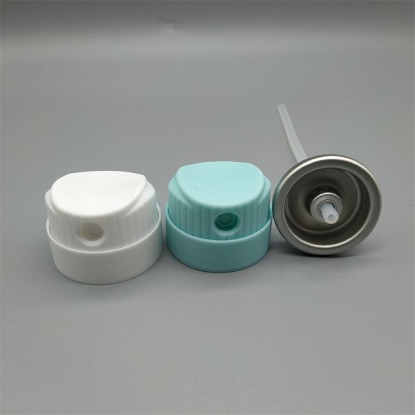 Sunscreen spray valve components and construction details