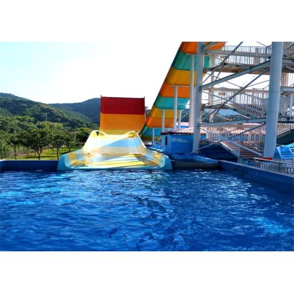 Fiberglass FRP Boomerang Indoor Water Park Slide For Children Adults