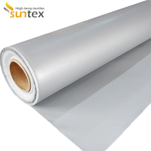 32 Oz Rubber Silicone Coated Fiberglass Fabric Material Anti Fire Curtain