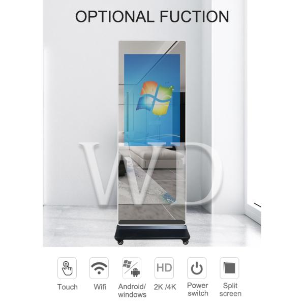 Intelligent Split Screen 1080P Digital Advertising Monitors With Camera