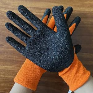 Cheap Knitted Nylon Polyester Working Gloves Latex Coated For Construction wholesale