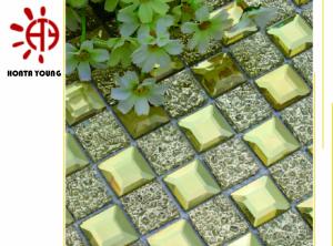 Cheap HTY - TG 300 300*300 Golden Glass Tile for Wall Dectoration Made in Foshan Factory wholesale