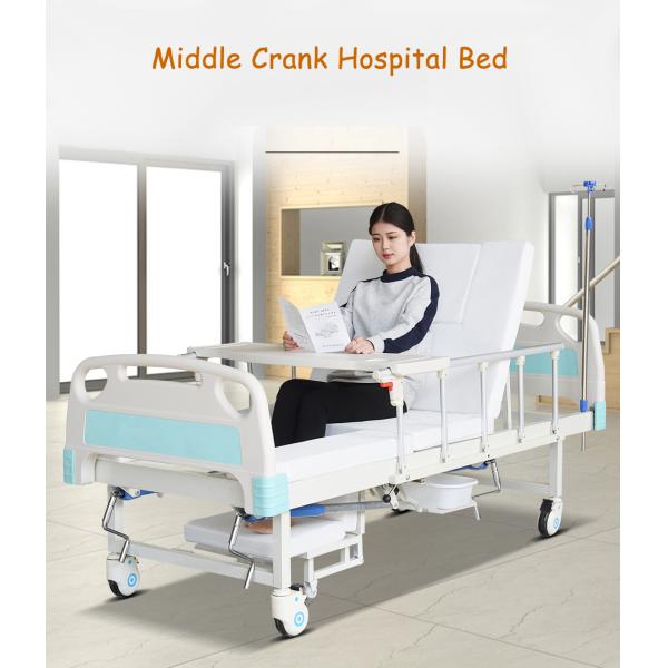 Multifunctional Hospital Patient Beds 200*90*45cm Manual Adjustable Medical Bed ODM hospital bed with rails