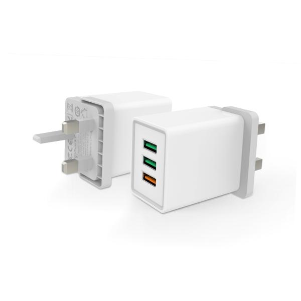 USB 3 Ports QC3.0 Universal 30w Wall Charger Adapter