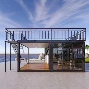 Prefab 40ft Modular Prefabricated Shipping Container Homes With Aluminum Windows