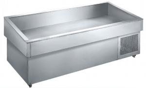 China Supermarket Open Stainless Steel Fish Display Freezer on sale