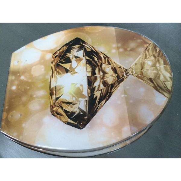 flower design polyresin toilet seat,18'european size,sanitary toilet seat cover