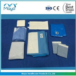 Cheap FDA Laparotomy Drape Disposable Surgical Packs PE Viscose Material wholesale
