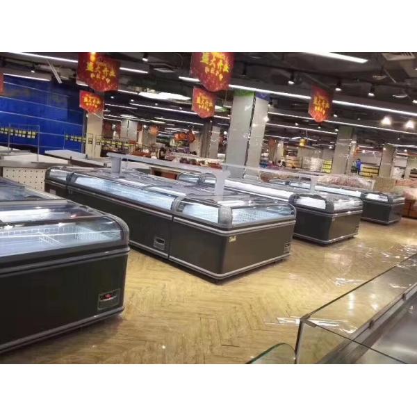 Sliding Glass Door Island Freezer Suitable for Frozen Food Display Chest Freezer Deep Freezer