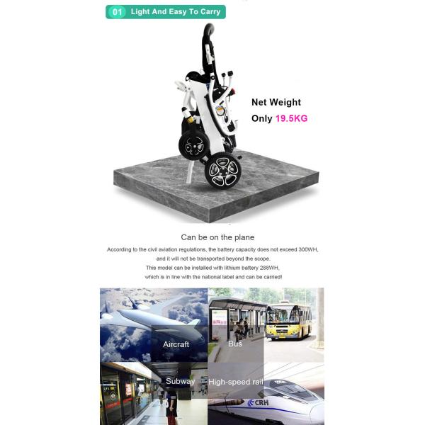 4.5km/Hr Medical Transport Wheelchair Aluminum Customized For Homecare