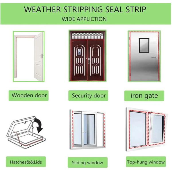Refrigerator Door Seal Strip Cut or Rolled Sections for Replacement and Parts Moulded From Rubber PVC and EPDM