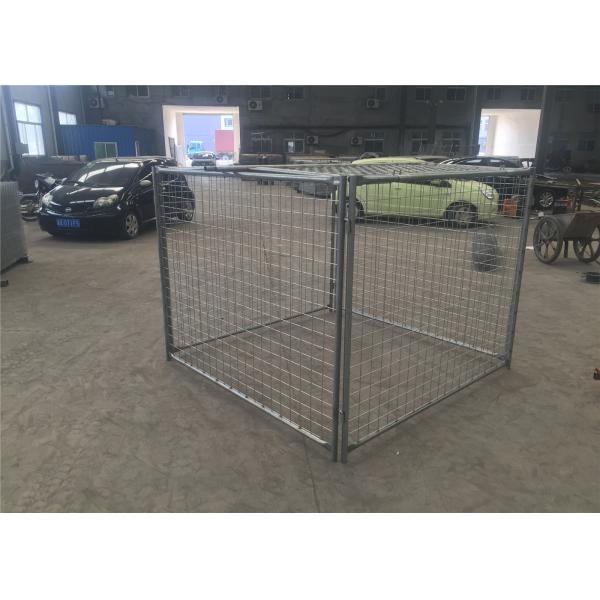 Environmental Q235 Steel Weld / Chain Wire Trash Cage 1500mm X 2000mm