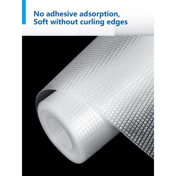 6 Pieces Dots Pattern Fridge Liner Mat Washable Glass Shelves Liner for Refrigerator