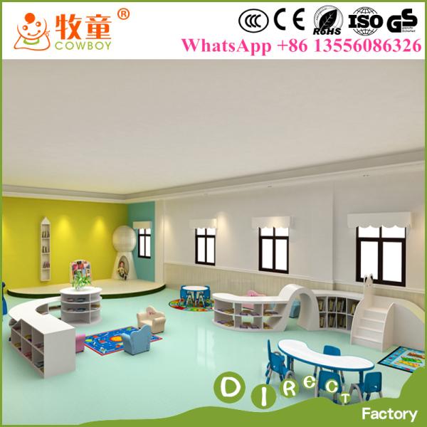 High quality and Luxury International Preschool Kindergarten Reading Room Library Furniture Sets