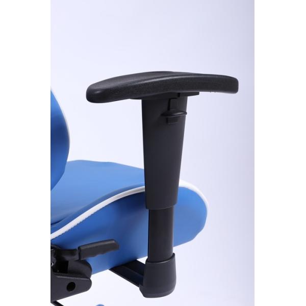 Blue Ergonomic Gaming Swivel Chairs 0.169CBM Revolving Chair Back Support Aluminium Base