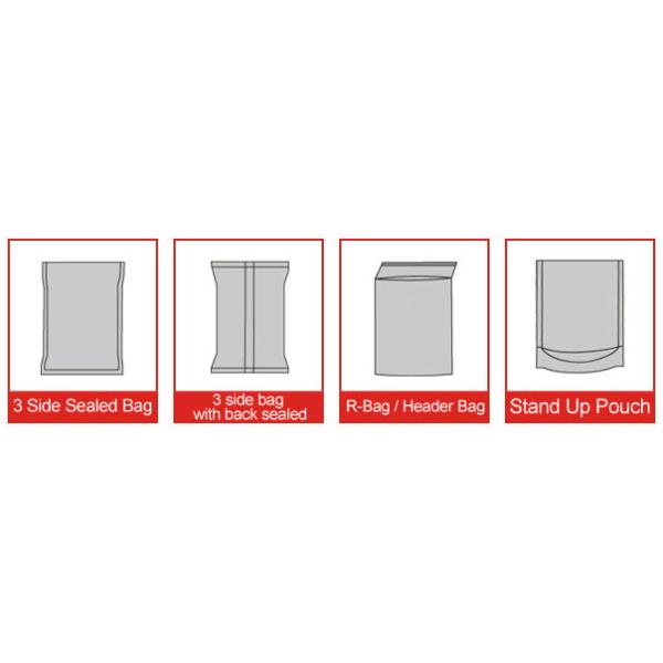 MINTPACKAGE Snack Packaging Bags , 17*23cm Zipper Pouch For Food