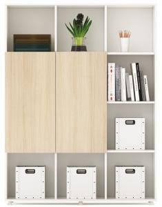 Cheap 1200mm Melamine Office Furniture File Storage Cabinet  2 Doors Vertical Decorative File Cabinets wholesale