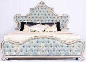 Cheap 2015 new design embroidery classic luxury silk bed design for bedroom LS-A802A wholesale