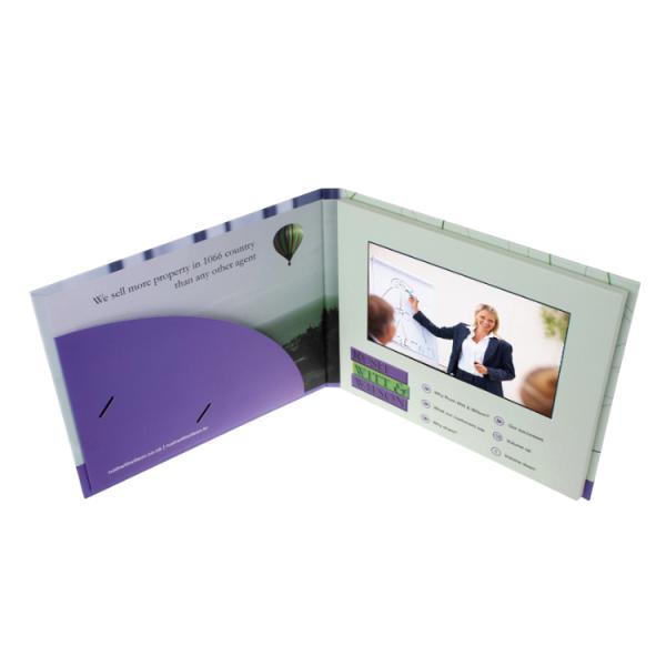 Portable LCD Promotional Video Card Foldable Digital Video Brochure